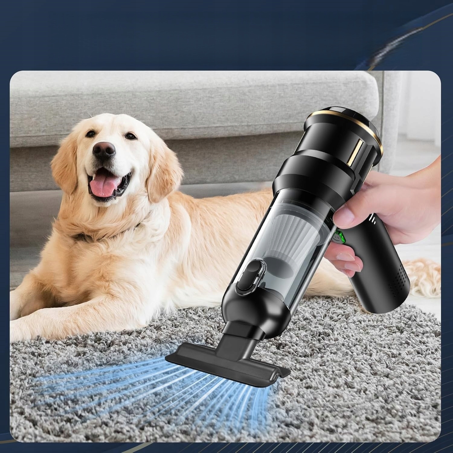 Компактний міні пилосос HL-138 для авто, дому та офісу - мініатюра 8