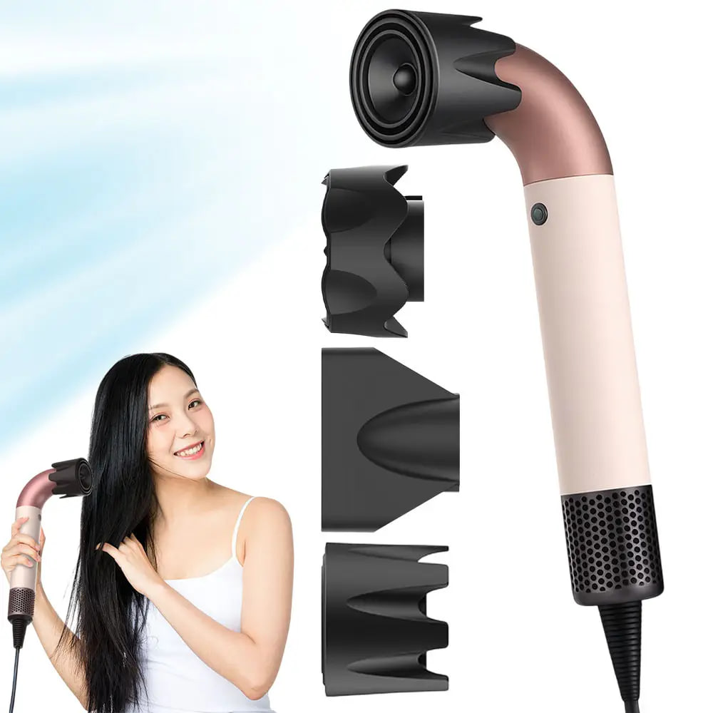 Компактний фен для волосся HD-20 з 6 насадками для сушіння та укладання - мініатюра 3