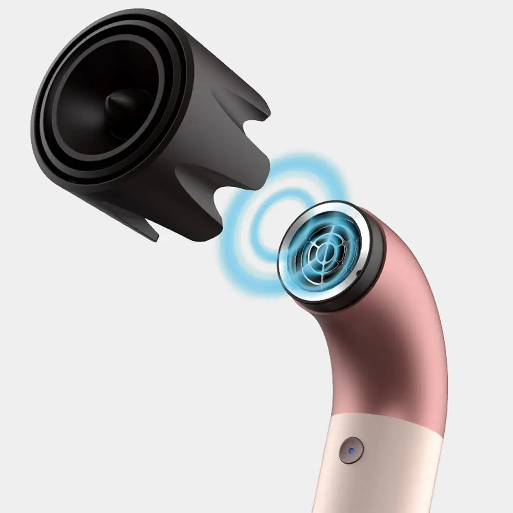 Компактний фен для волосся HD-20 з 6 насадками для сушіння та укладання - мініатюра 9
