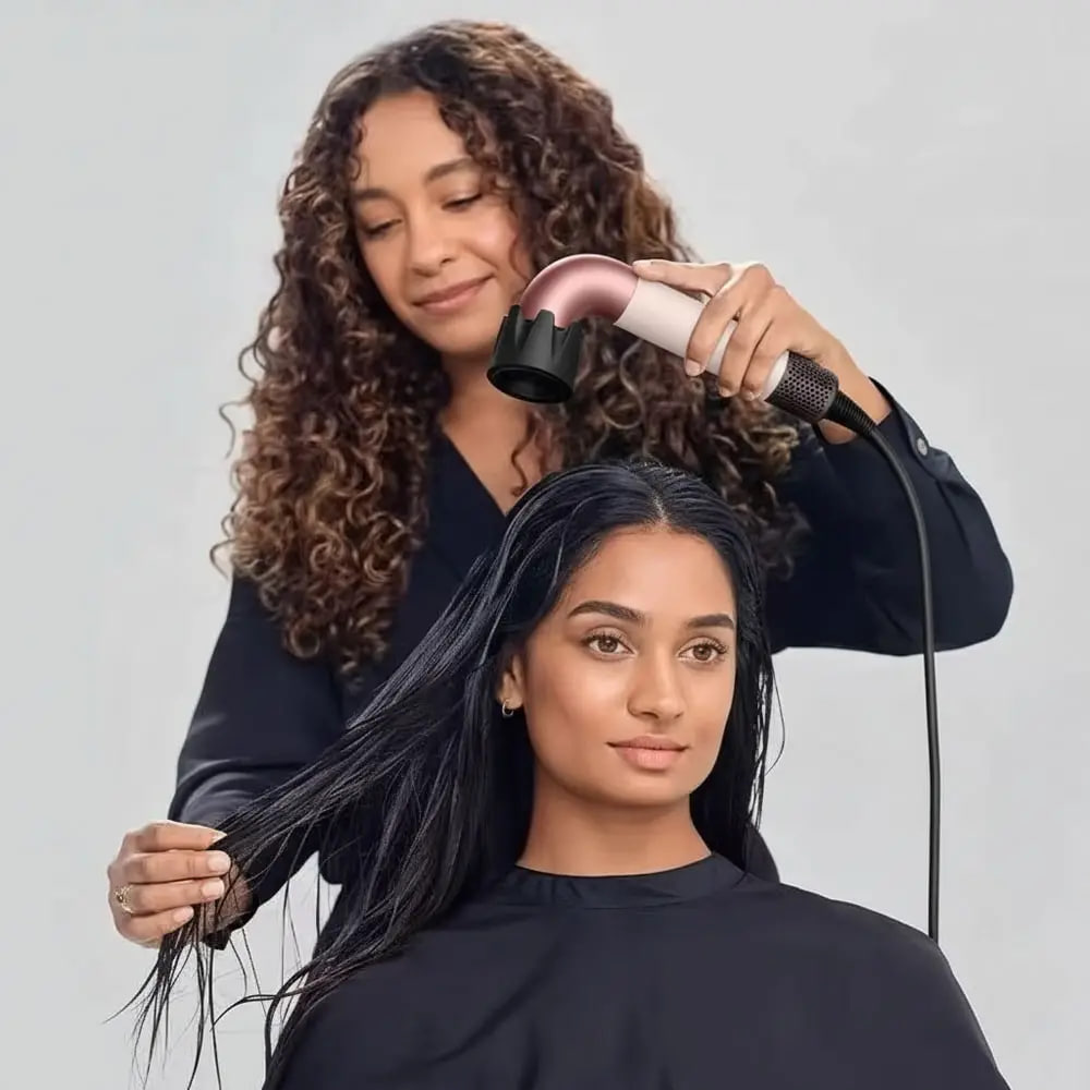 Компактний фен для волосся HD-20 з 6 насадками для сушіння та укладання - мініатюра 10