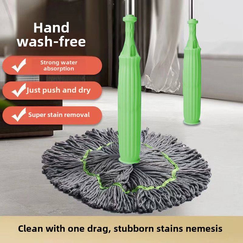 Кругла швабра для сухого та вологого прибирання що самовіджимається SHV-222 - мініатюра 6