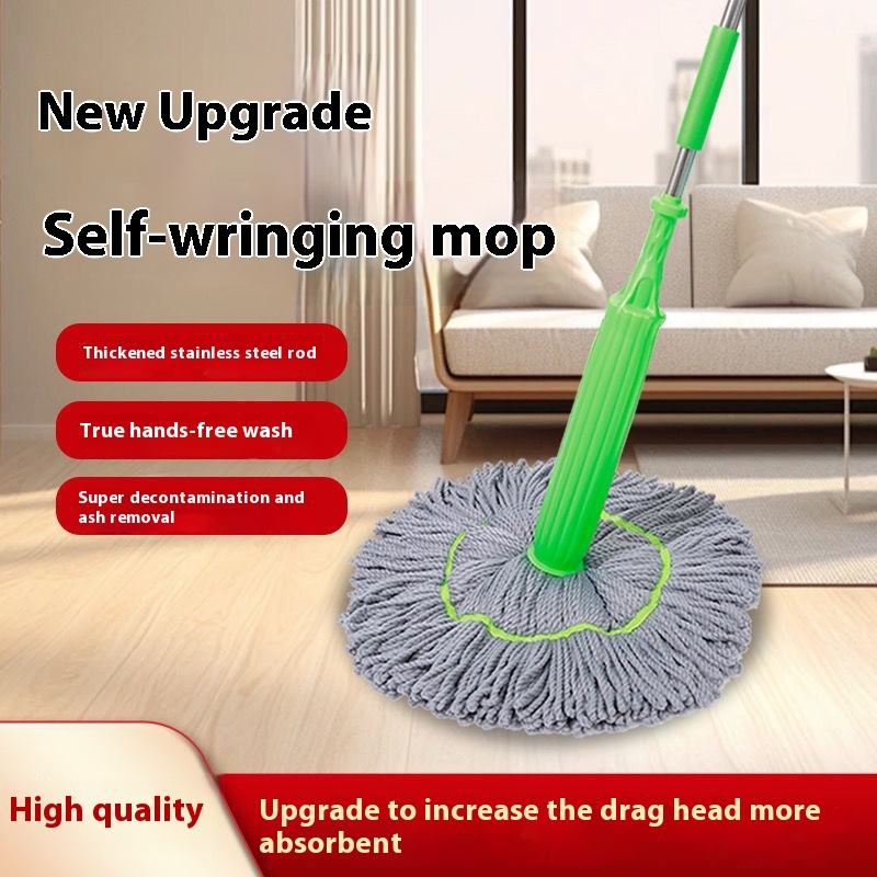 Кругла швабра для сухого та вологого прибирання що самовіджимається SHV-222 - мініатюра 7