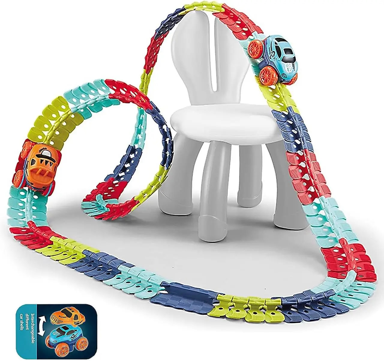 Автомобільна гоночна траса з машинкою Cheangeble Track 138 деталей - мініатюра 11