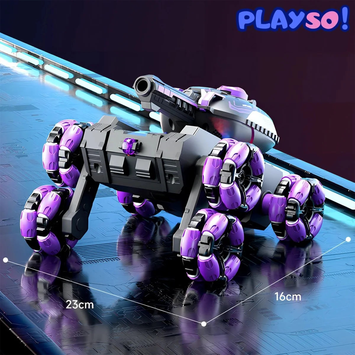 6-колісна радіокерована колісниця з водяними бомбами для дітей - мініатюра 3