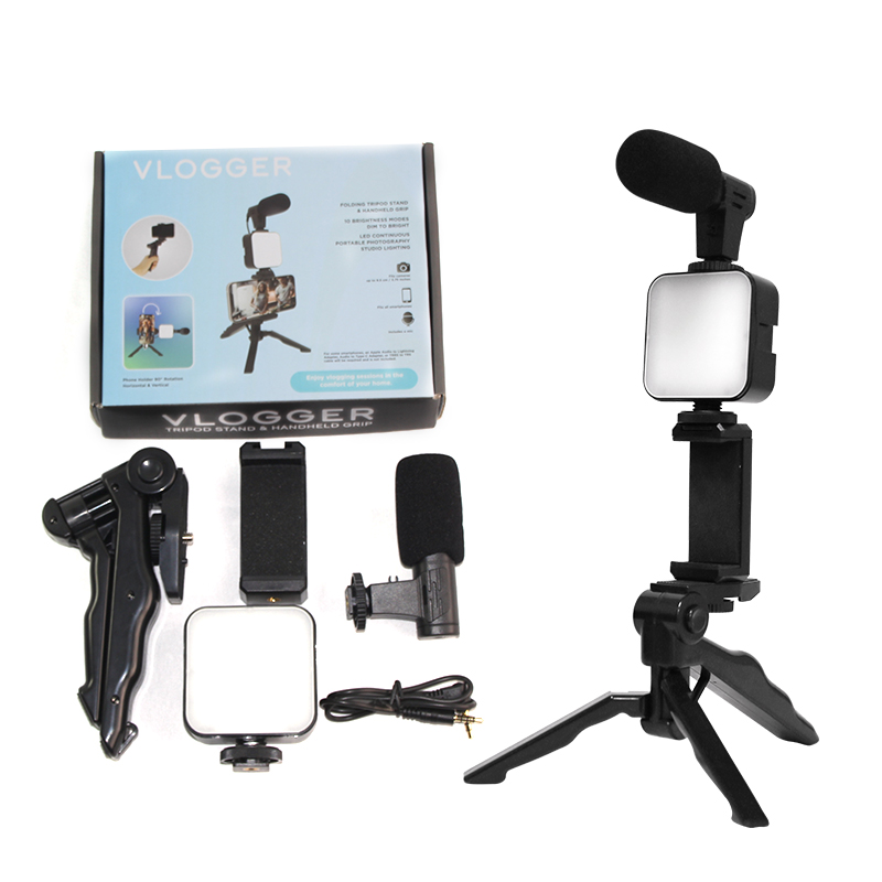 Комплект для влогінгу VIDEO-MAKING KIT AY49 для смартфона з перехідником Type-C - мініатюра 6