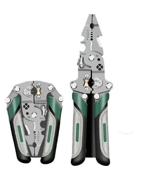 Багатофункціональні плоскогубці для зачистки проводів • Розкладні стриппери для зачистки та обжиму проводів