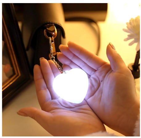 Світлодіодний світильник у формі серця з сенсорним датчиком - мініатюра 6