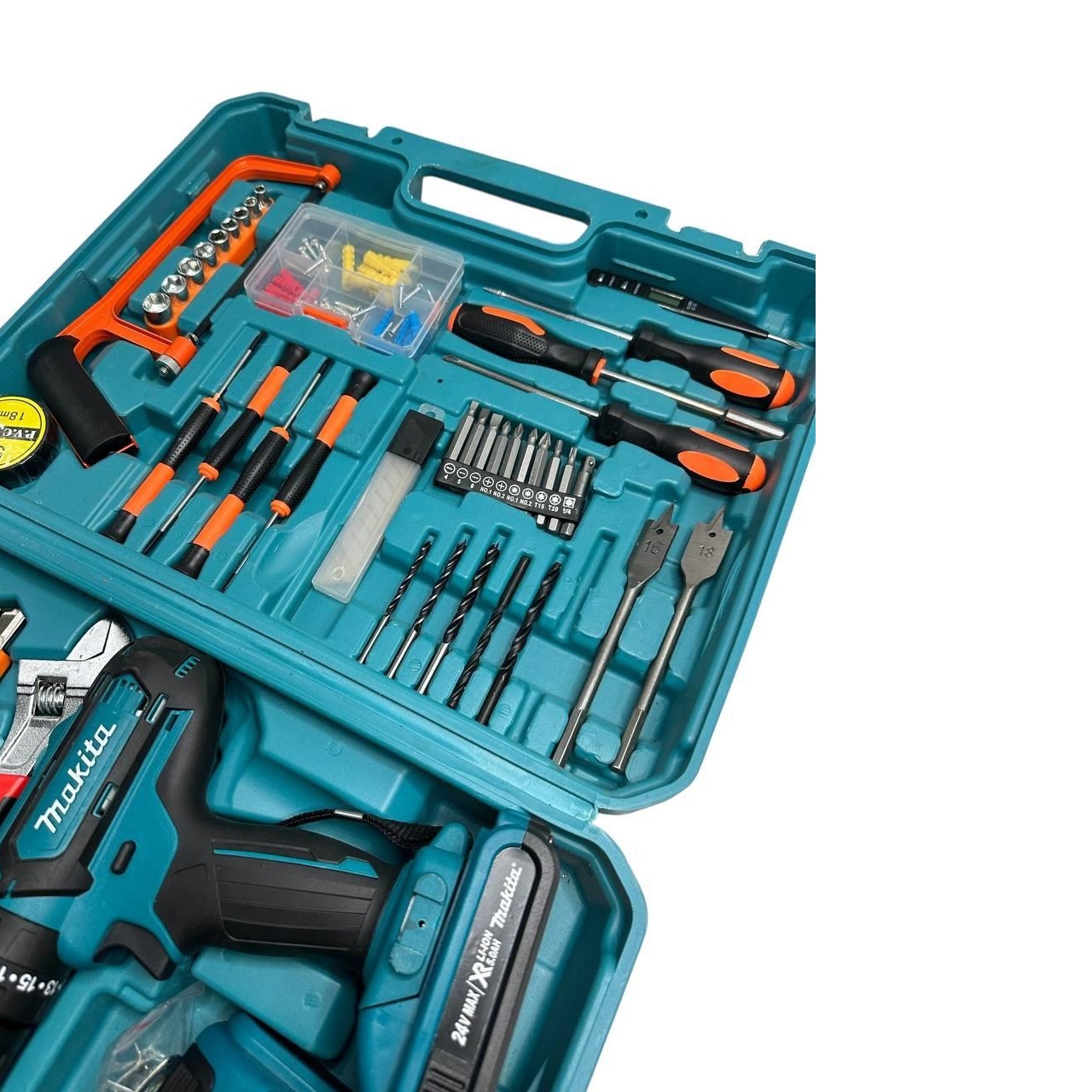 Акумуляторний дриль-шуруповерт DF550DWE 24V 5A/h Li-Ion з набором інструментів 40 предметів - мініатюра 5