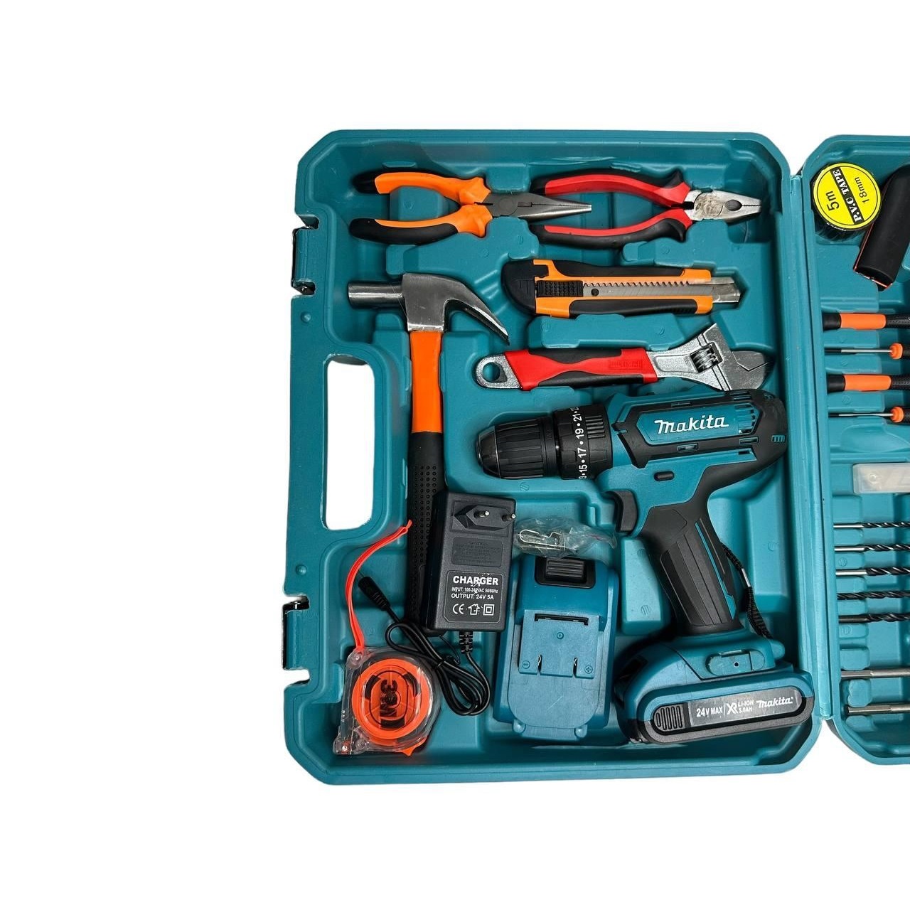 Акумуляторний дриль-шуруповерт DF550DWE 24V 5A/h Li-Ion з набором інструментів 40 предметів - мініатюра 6