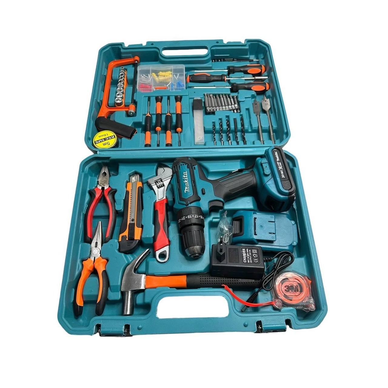 Акумуляторний дриль-шуруповерт DF550DWE 24V 5A/h Li-Ion з набором інструментів 40 предметів - мініатюра 7