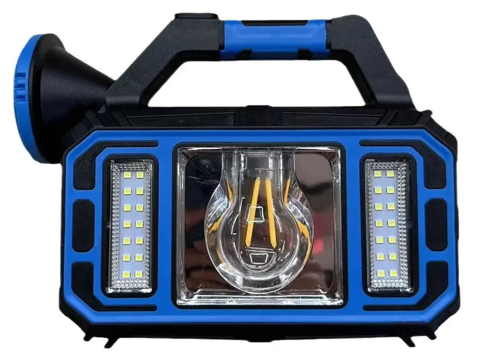 Ручний акумуляторний ліхтар HS-8036-7-A із сонячною батареєю та функцією PowerBank - мініатюра 2