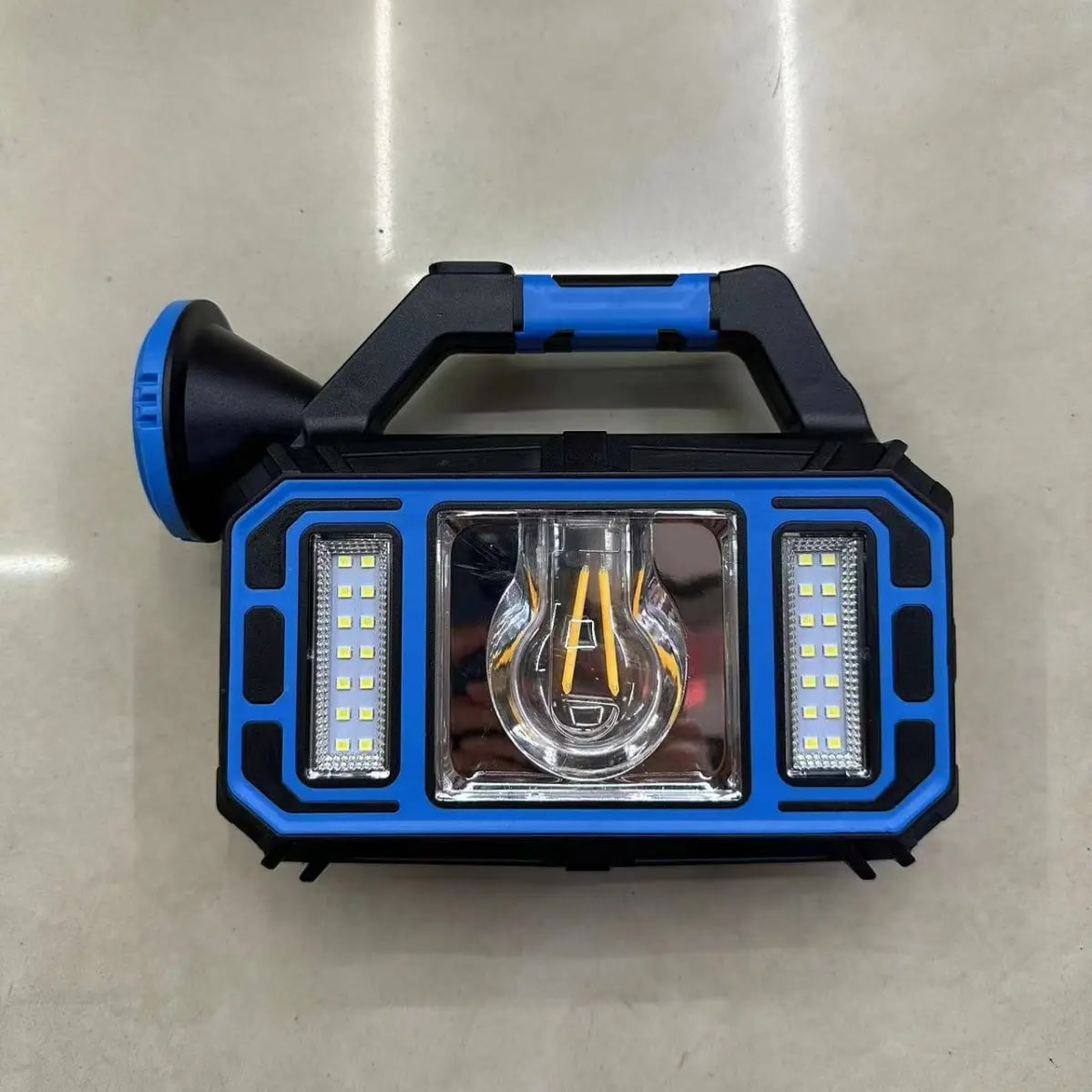 Ручний акумуляторний ліхтар HS-8036-7-A із сонячною батареєю та функцією PowerBank - мініатюра 5