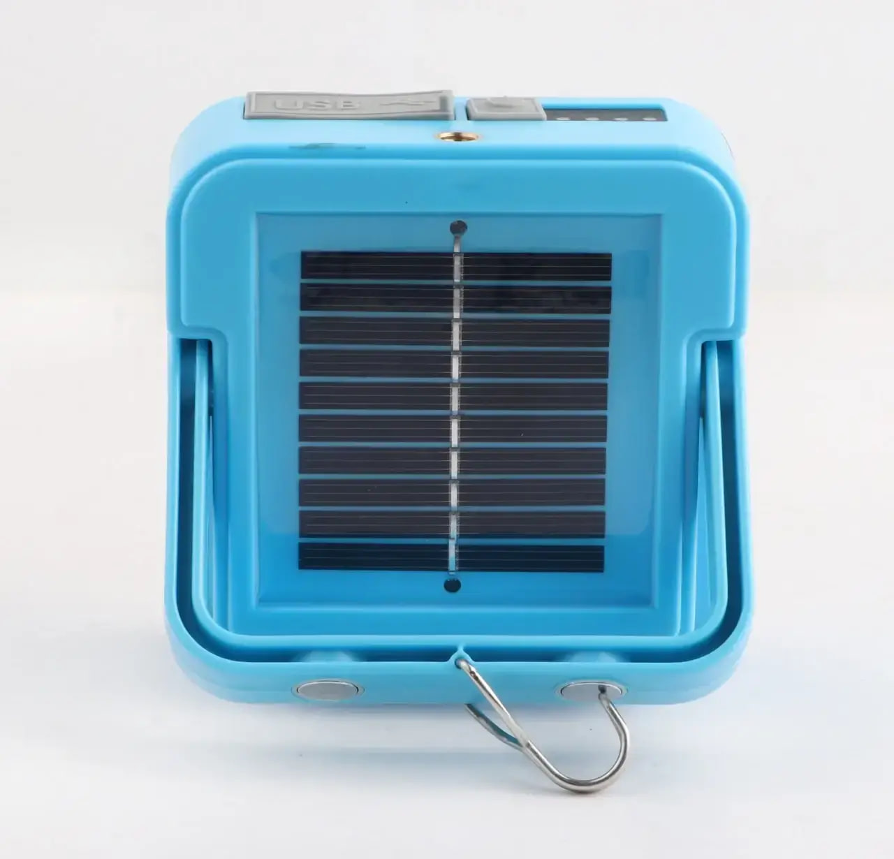 Ручний акумуляторний світлодіодний ліхтар LD-02 із сонячною панеллю та PowerBank - мініатюра 9