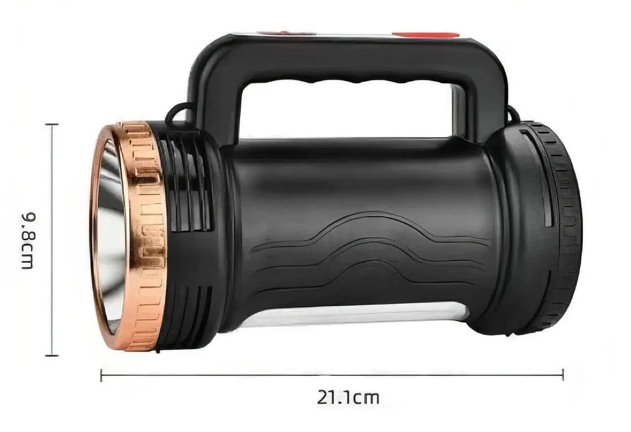 Ручний акумуляторний OK-6118-COB із сонячною батареєю та боковою лампою - мініатюра 5