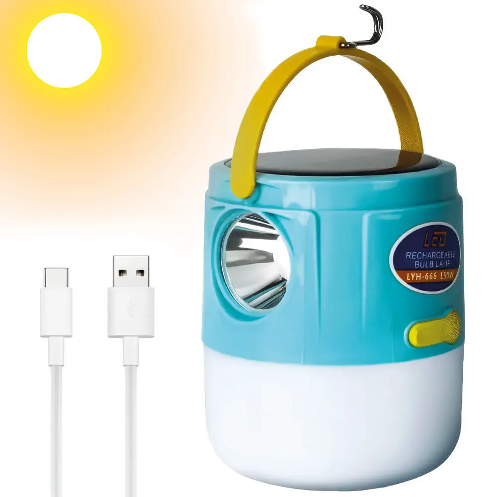 Підвісний акумуляторний ліхтар із сонячною батареєю та USB LD-666 • Акумуляторний LD-666 підвісний ліхтар