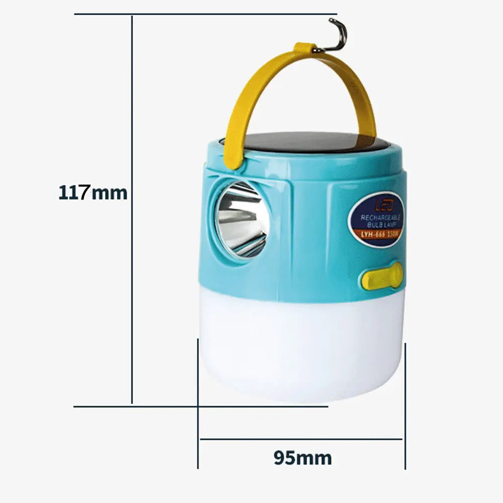 Підвісний акумуляторний ліхтар із сонячною батареєю та USB LD-666 - мініатюра 3