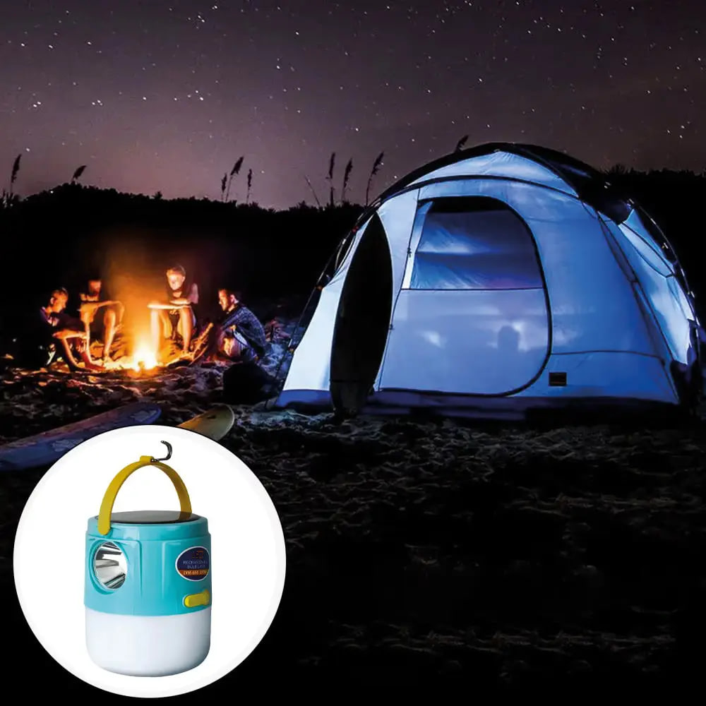 Підвісний акумуляторний ліхтар із сонячною батареєю та USB LD-666 - мініатюра 6