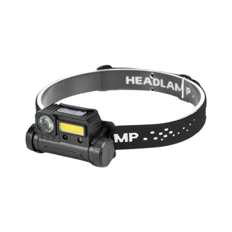 Налобний ліхтар BL-123 XPE+COB з датчиком руху - мініатюра 2