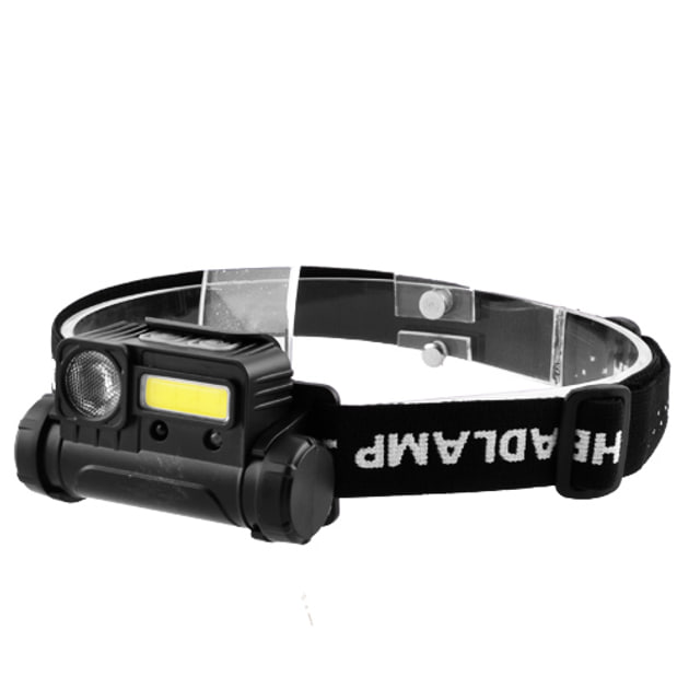 Налобний ліхтар BL-123 XPE+COB з датчиком руху - мініатюра 8