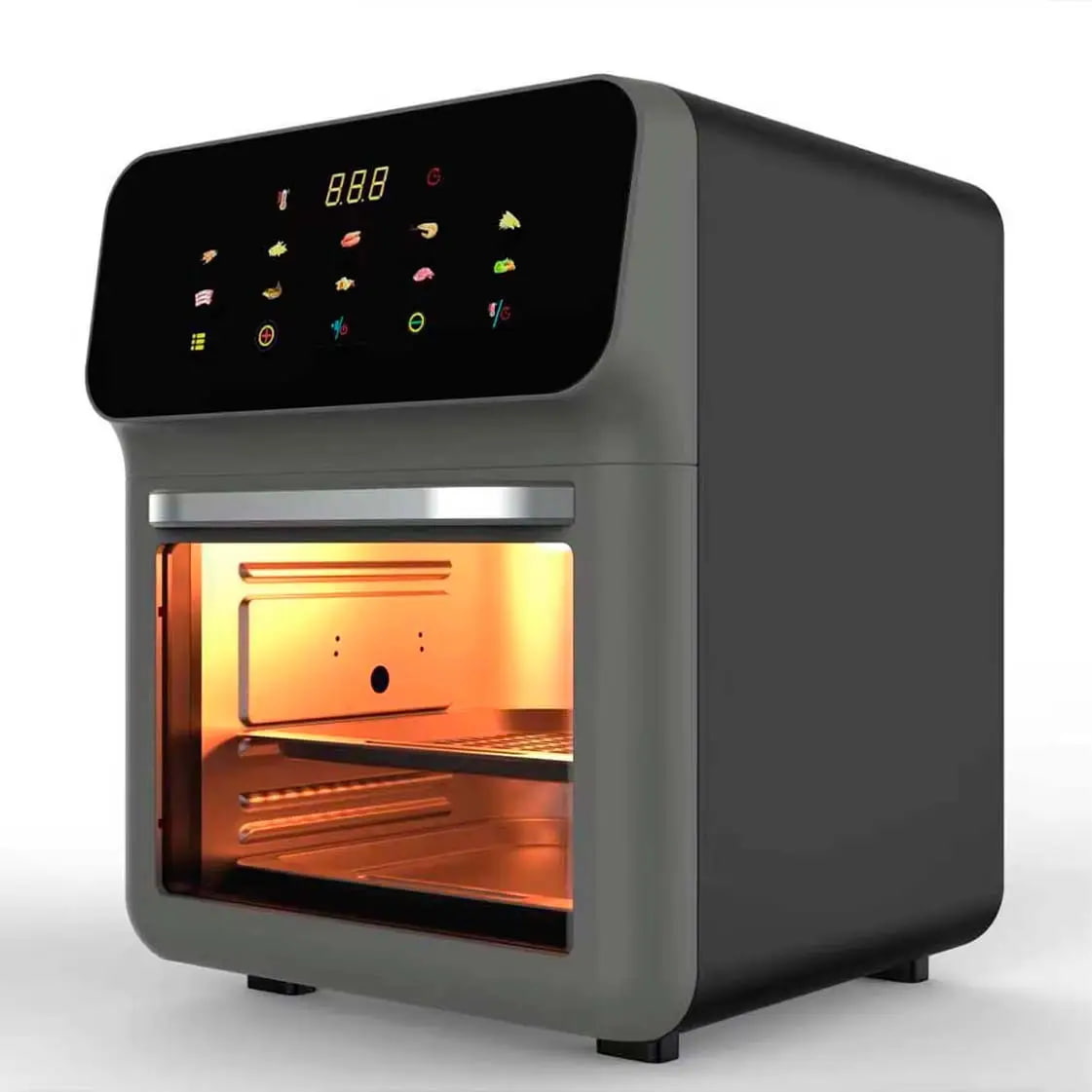 Аерогриль Silver Crest 15 л 3000 Вт для здорового приготування без олії • Мультипіч з обдувом 15 л 3000 Вт Silver Crest