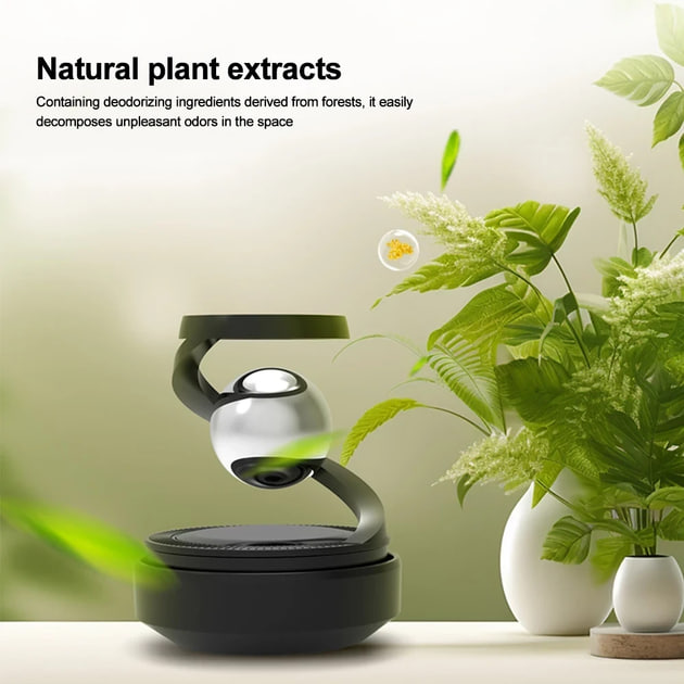 Ароматизатор повітря для автомобіля на сонячній енергії ∙ Ароматизатор на сонячній енергії з кулькою - мініатюра 3