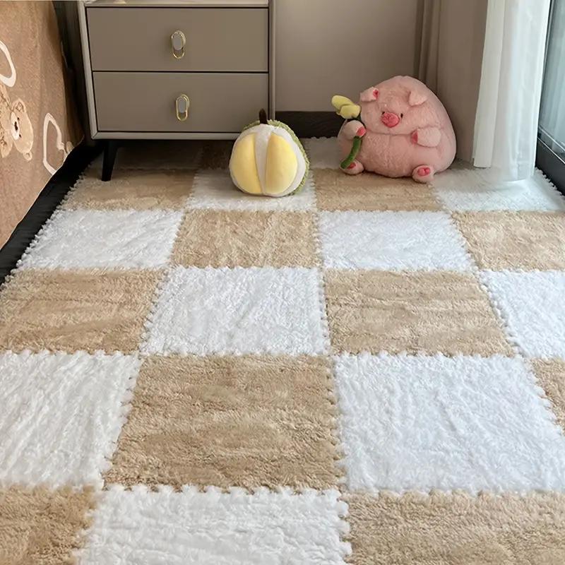 Килимок-пазл плюшевий 30×30 см для дому ∙ М’який ігровий килимок для дітей та дорослих - мініатюра 3