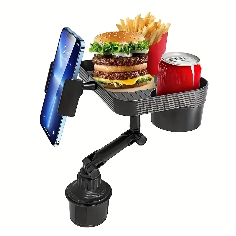 Універсальний автомобільний підстаканник для їжі ∙ Піднос з подвійним підстаканником - мініатюра 8