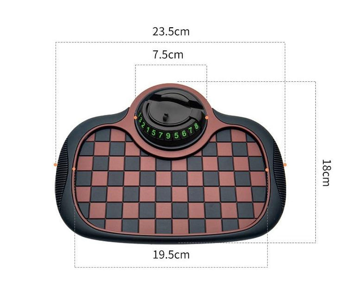 Багатофункціональний автомобільний нековзний килимок 5238 3в1 ∙ Тримач для телефону парковочна табличка та нековзний килимок 5238 - мініатюра 6