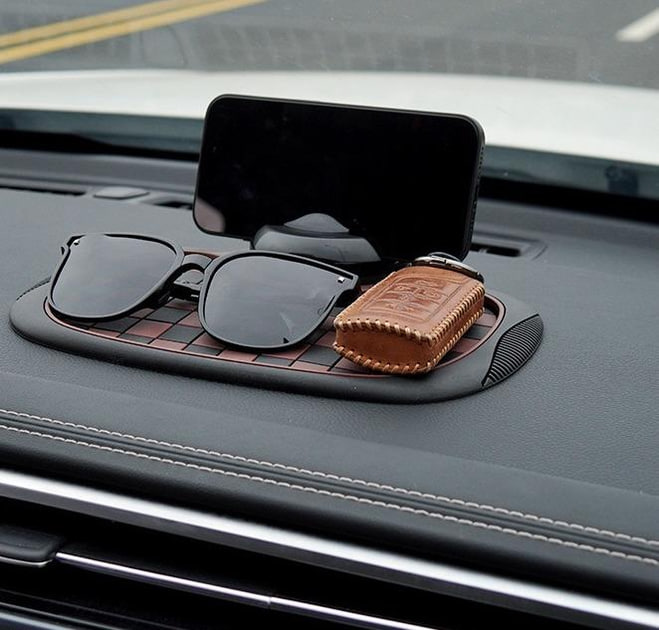 Багатофункціональний автомобільний нековзний килимок 5238 3в1 ∙ Тримач для телефону парковочна табличка та нековзний килимок 5238 - мініатюра 8