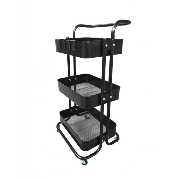 Стелаж етажерка з полицями на колесах Bonro B-023 ∙ Мобільна етажерка для дому B-023