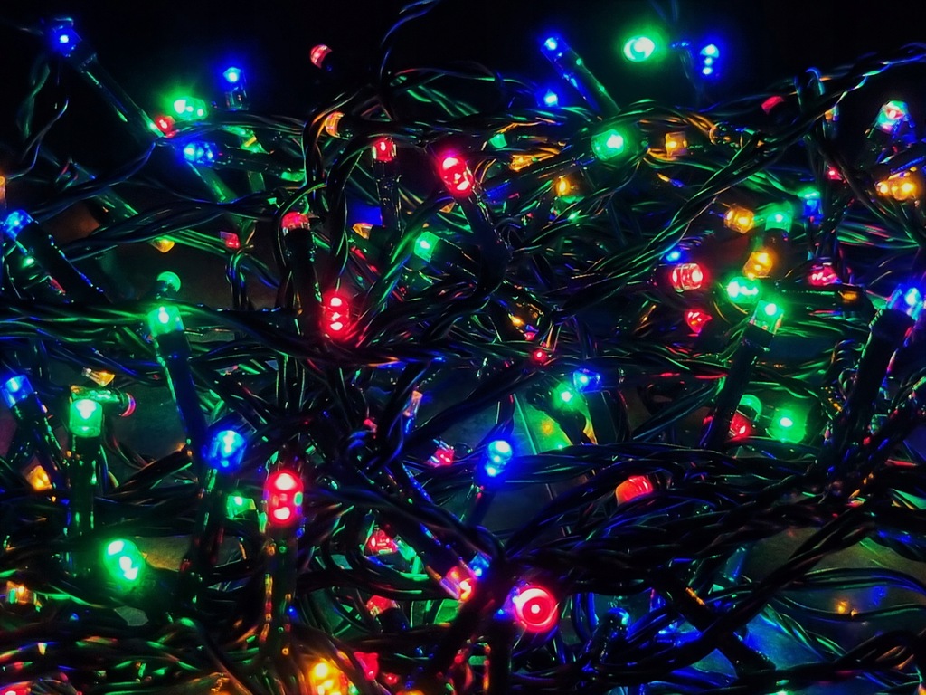 Гірлянда нитка 300led warm 100-10 led флеш на чорному дроті ∙ Провід гірлянда кульки 300 led - мініатюра 3