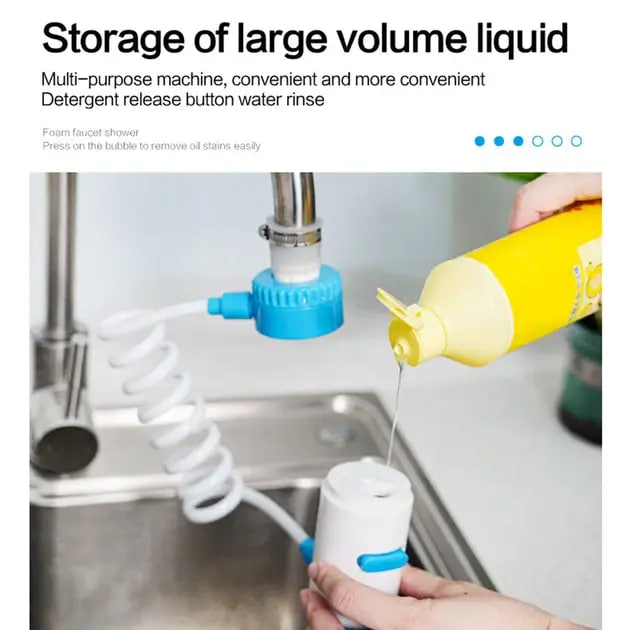 Багатофункціональна насадка для змішувача з дозатором миючого засобу YH-01 ∙ Насадка-удовжувач багатофункціональна для змішувача YH-01 - мініатюра 5