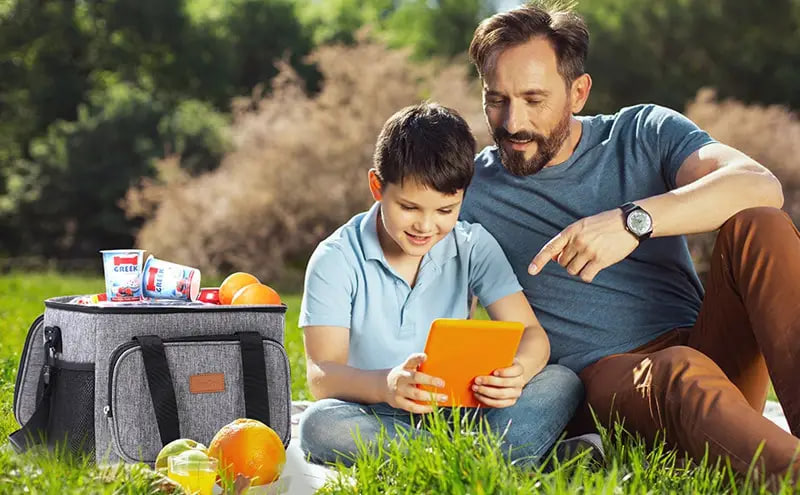 Термосумка сумка холодильник LY-943 для кемпінгу та роботи з ручкою через плече ∙ Сумка-холодильник з одним відсіком LY-943 - мініатюра 9