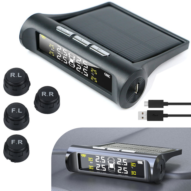 Бездротова система контролю тиску в шинах TPMS зовнішні датчики ∙ Система TPMS контролю тиску в шинах