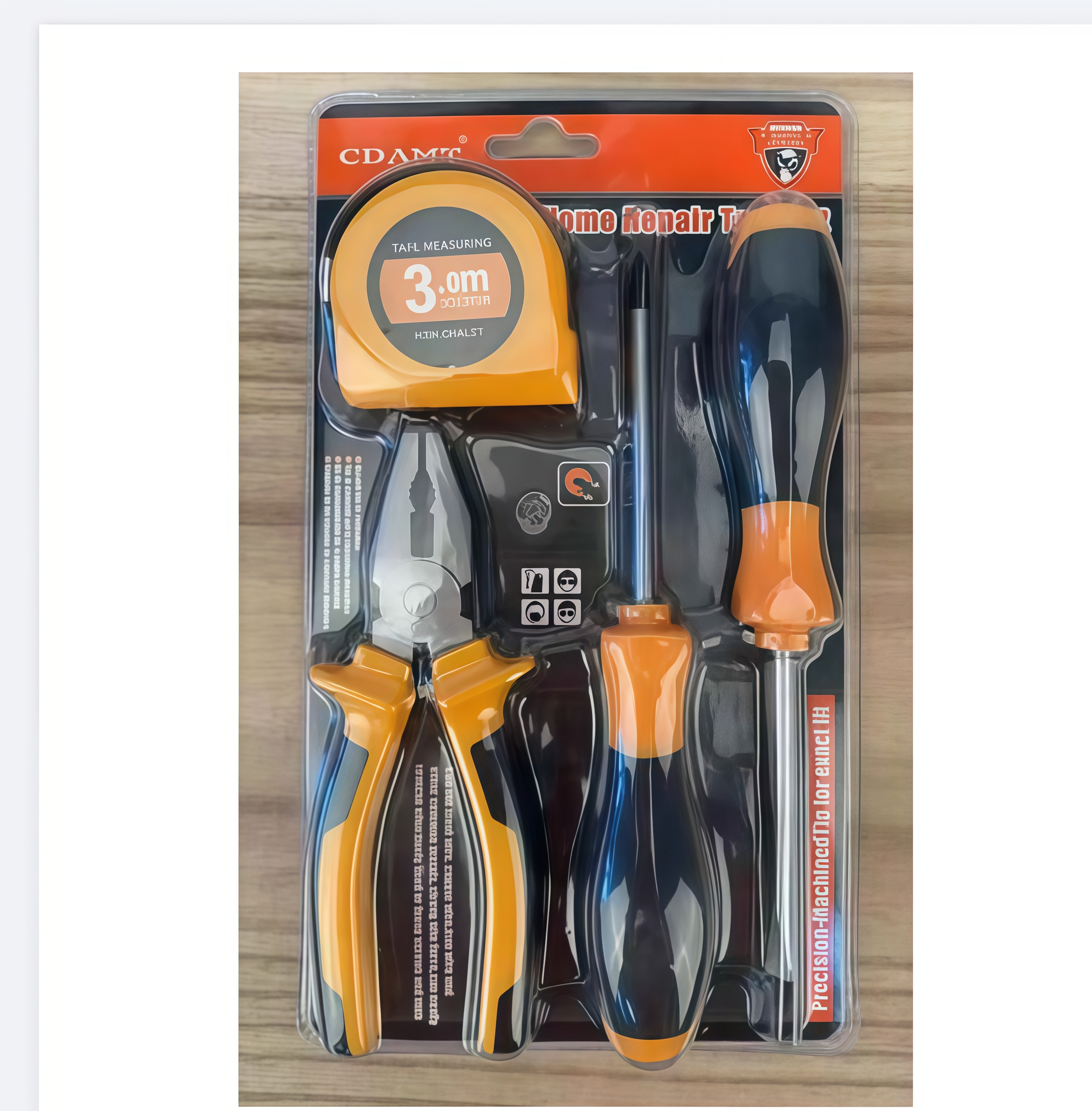 Набір інструментів для ремонту Tool Kit Set 13776-3 ∙ Міні-набір для ремонту та побутових робіт Tool Kit Set 13776-3