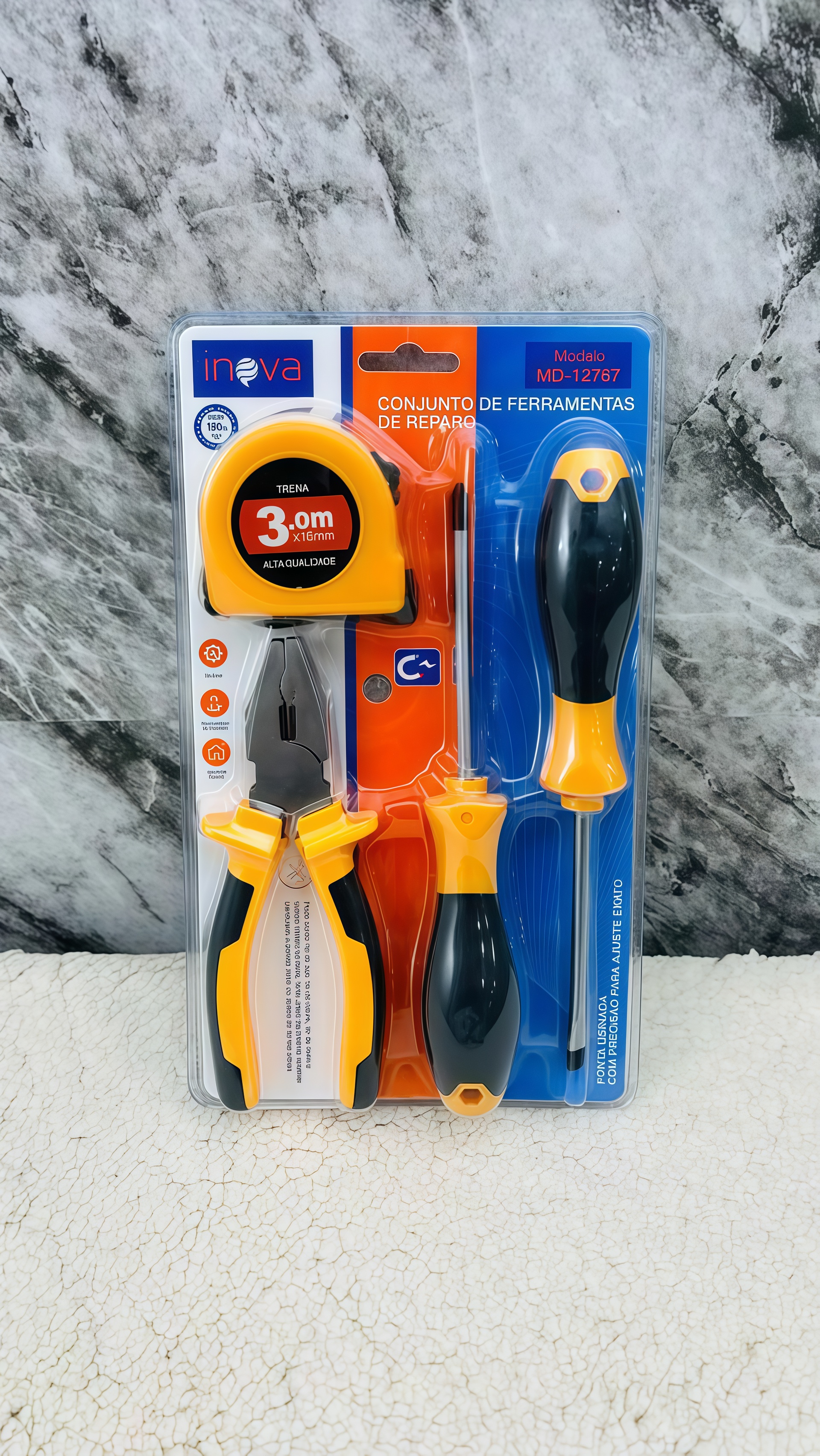 Набір інструментів для ремонту Tool Kit Set 13776-3 ∙ Міні-набір для ремонту та побутових робіт Tool Kit Set 13776-3 - мініатюра 2