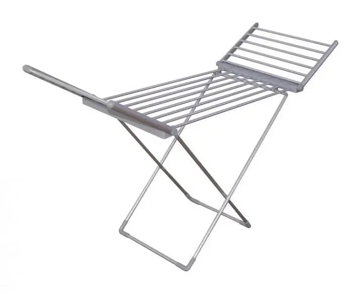 Електрична сушарка для білизни підлогова розкладна 230 Вт ∙ Сушарка для одягу з підігрівом складна алюмінієва