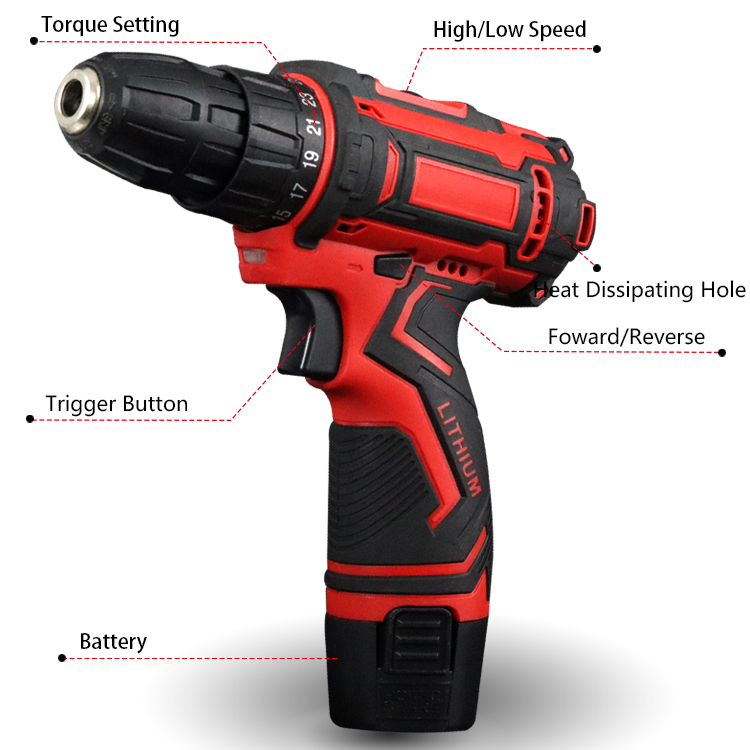 Акумуляторний шуруповерт з насадками KRAFFTEC 24V ∙ Багатофункціональний акумуляторний інструмент KRAFFTEC 24V - мініатюра 2