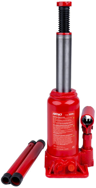 Домкрат 5т автомобільний для СТО та майстерень ∙ Гідравлічний домкрат пляшкового типу 5т - мініатюра 2