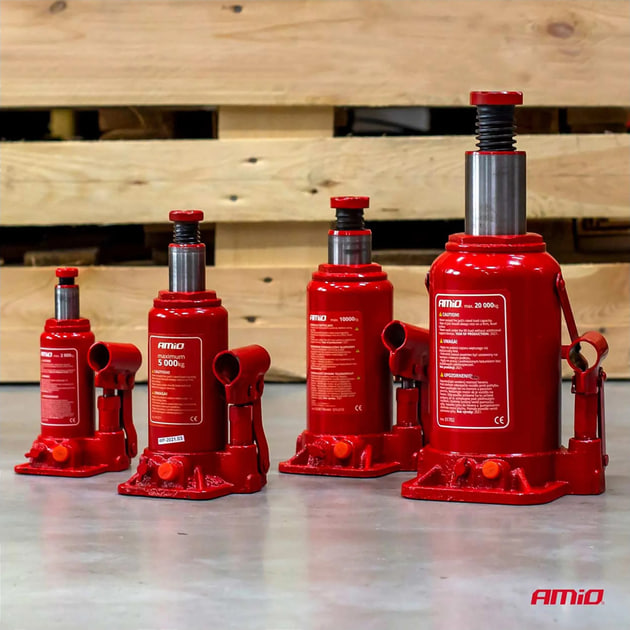 Домкрат 5т автомобільний для СТО та майстерень ∙ Гідравлічний домкрат пляшкового типу 5т - мініатюра 3