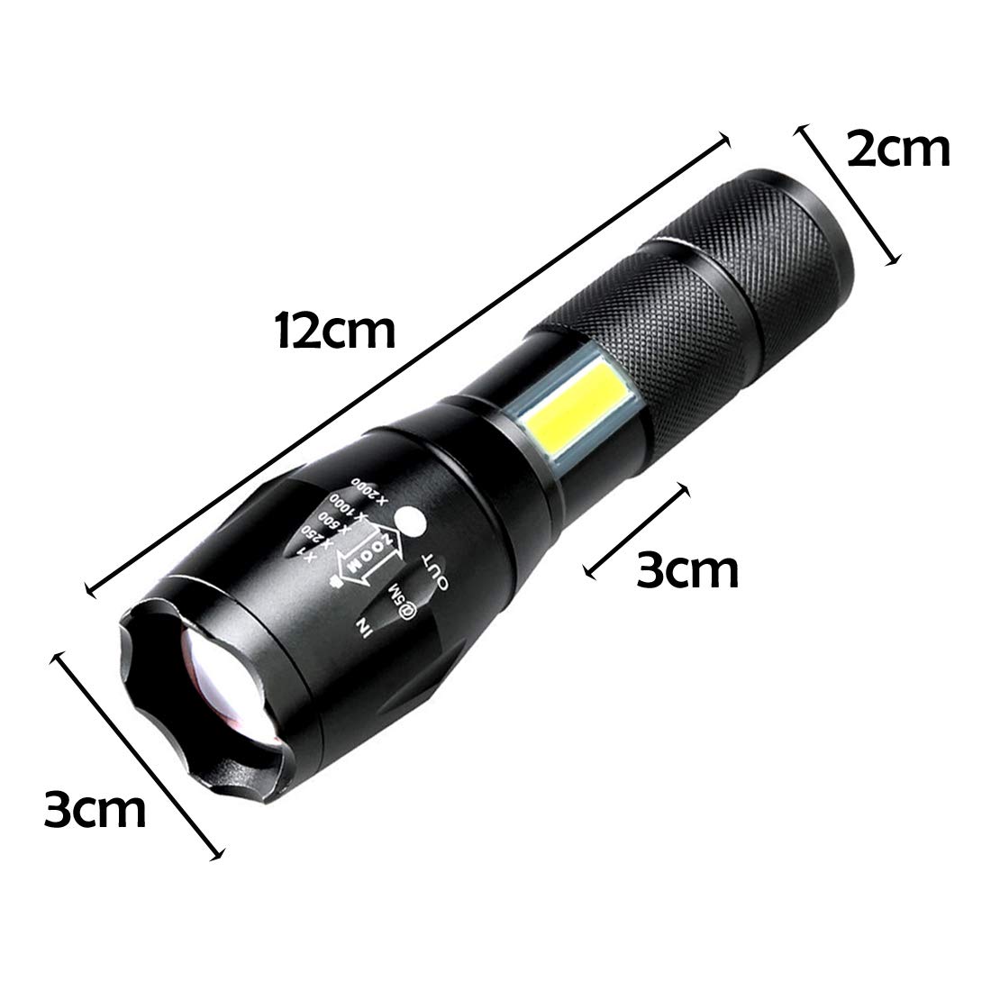 Ліхтар ручний BAILONG BL-29-T6 USB MICRO CHARGE ∙ Тактичний водонепроникний ліхтар BAILONG BL-29-T6 - мініатюра 7