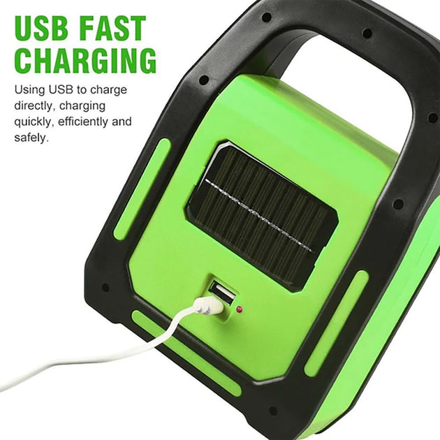 Ліхтар BL-925 акумуляторний з сонячною панеллю ∙ Багатофункціональний компактний світлодіодний ліхтар BL-925 - мініатюра 4