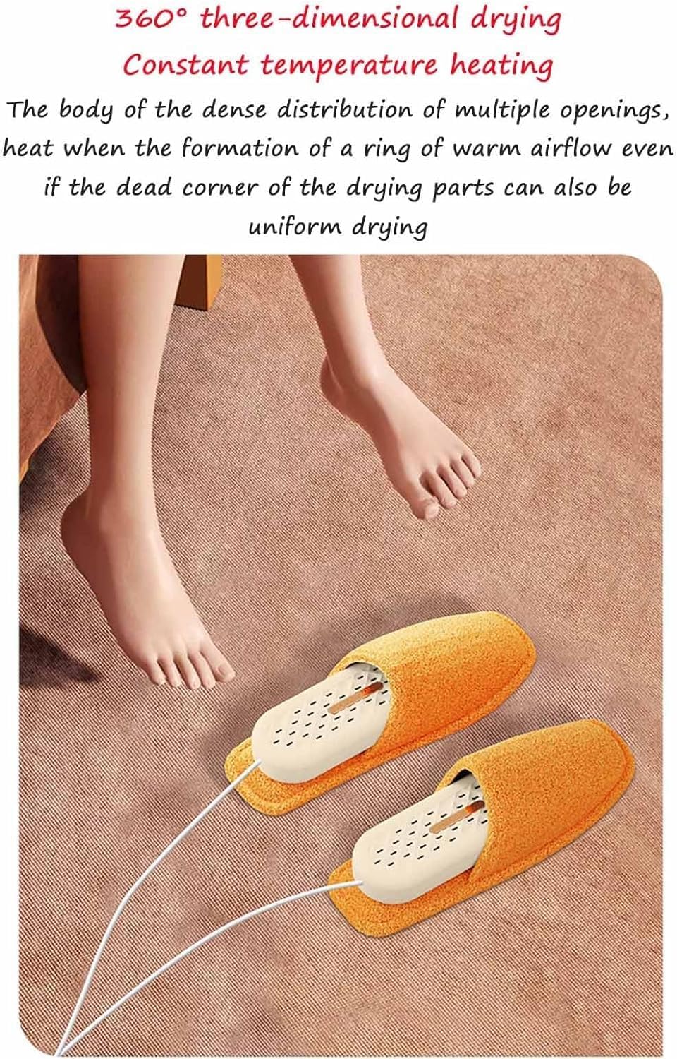 Сушарка для взуття + грілка для ніг + масажер 3 в 1 XL-1146 ∙ Універсальний пристрій для сушіння та догляду за ногами XL-1146 - мініатюра 4