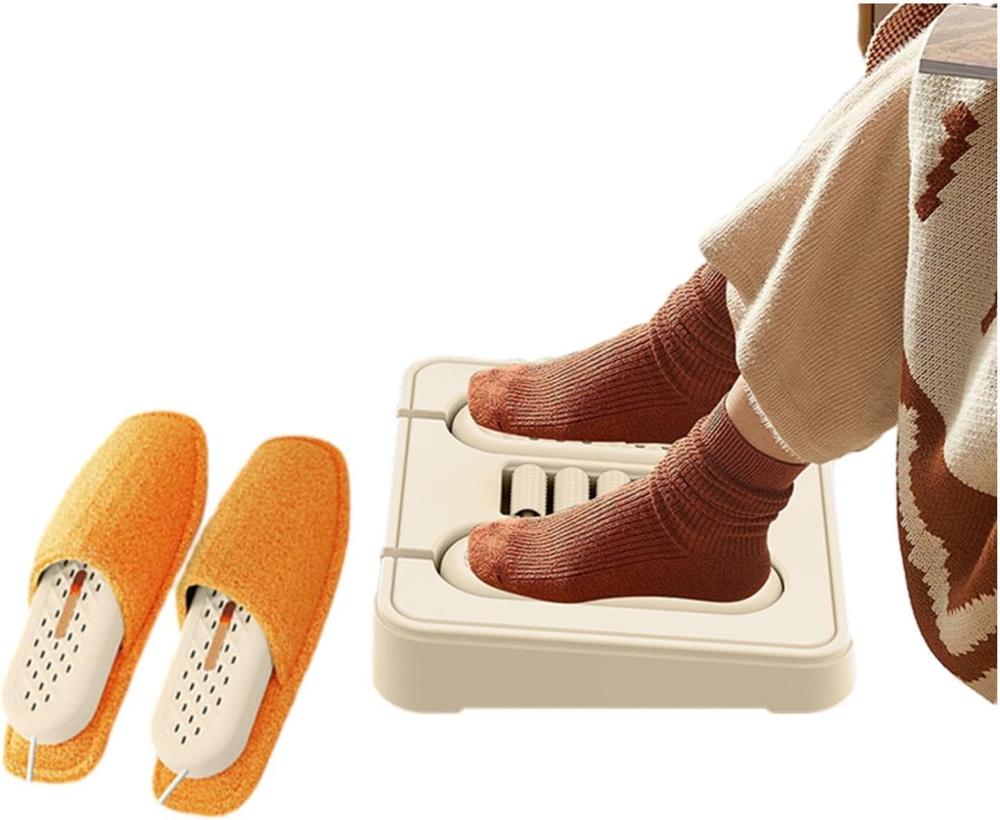 Сушарка для взуття + грілка для ніг + масажер 3 в 1 XL-1146 ∙ Універсальний пристрій для сушіння та догляду за ногами XL-1146 - мініатюра 5