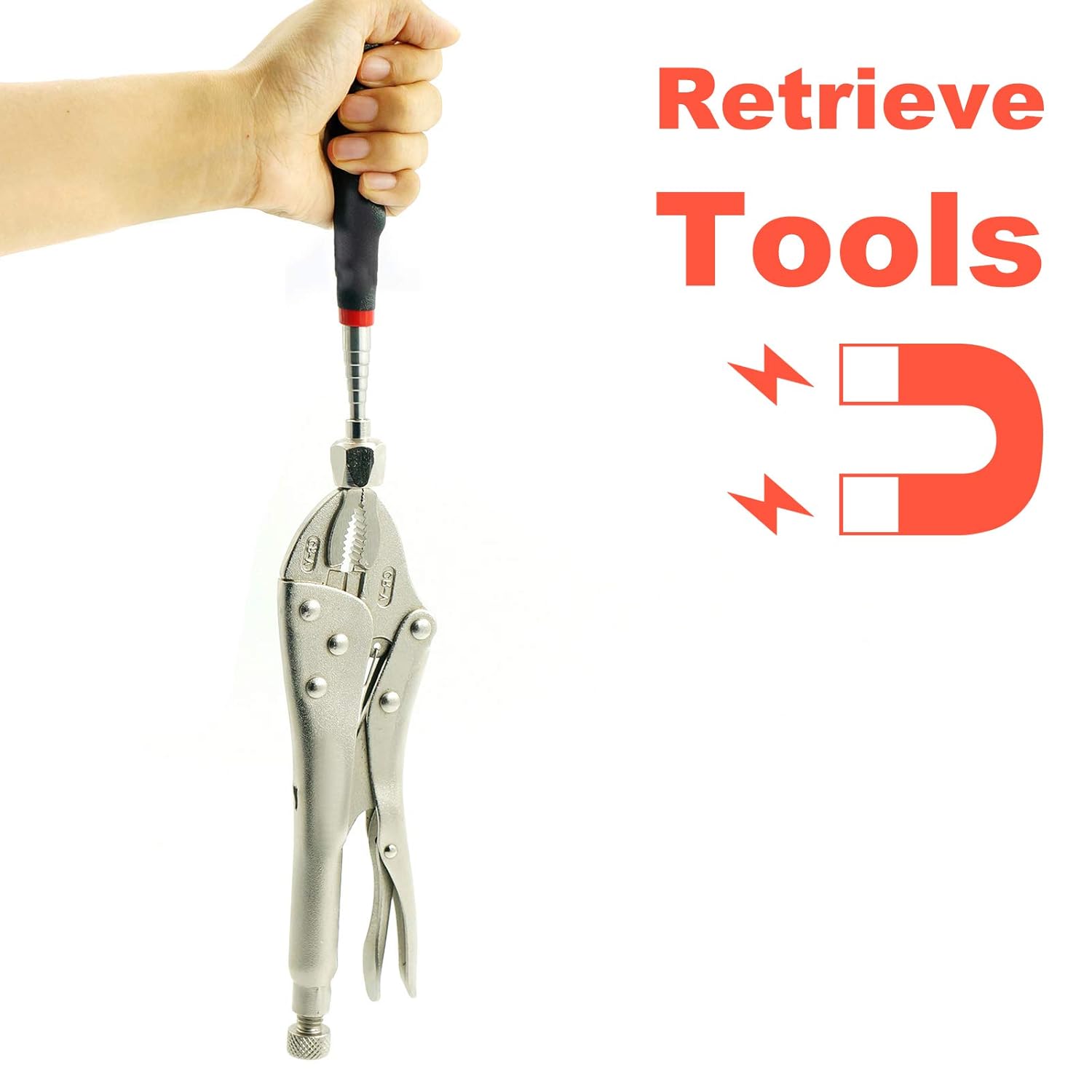 Магніт на телескопічному подовжувачі з підсвіткою ∙ Телескопічний магнітний маніпулятор з LED-підсвіткою - мініатюра 4