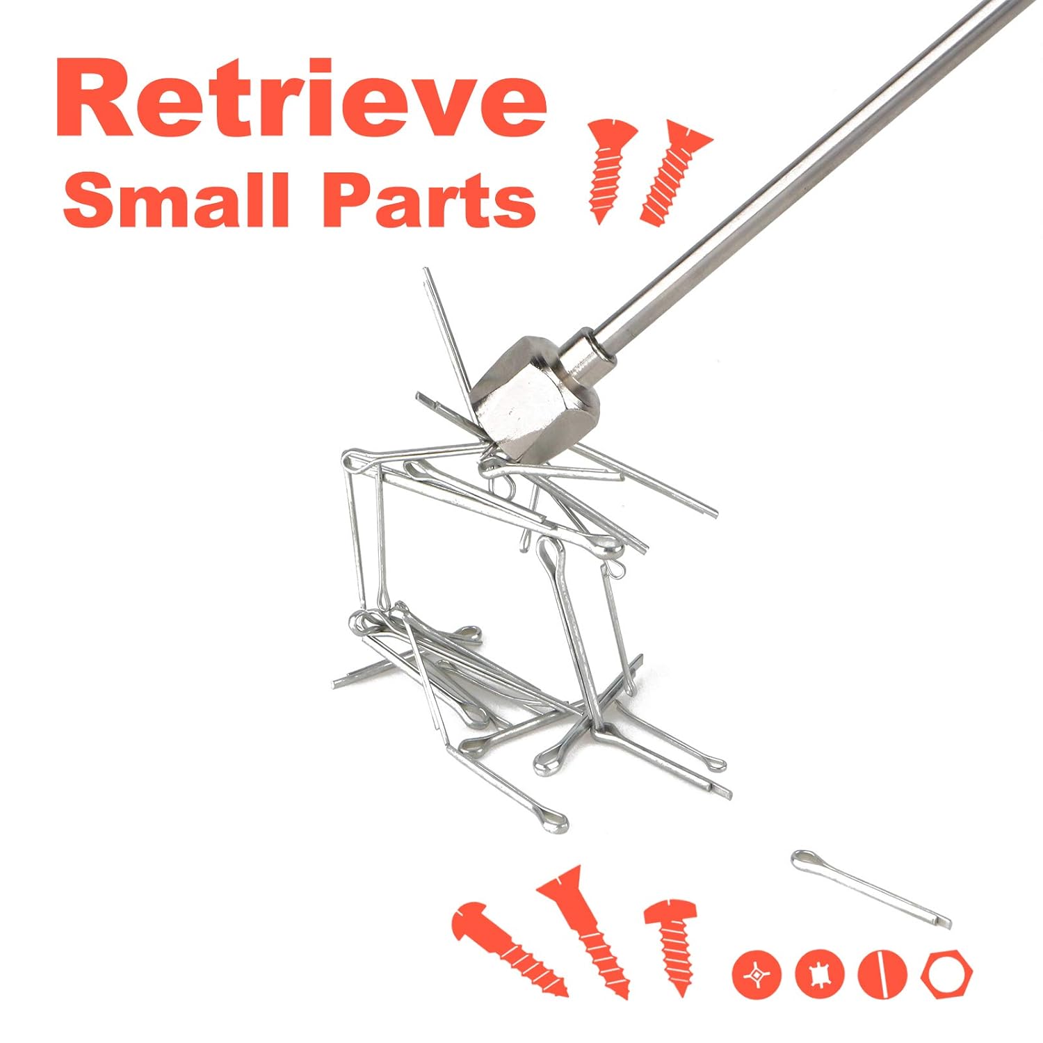 Магніт на телескопічному подовжувачі з підсвіткою ∙ Телескопічний магнітний маніпулятор з LED-підсвіткою - мініатюра 6