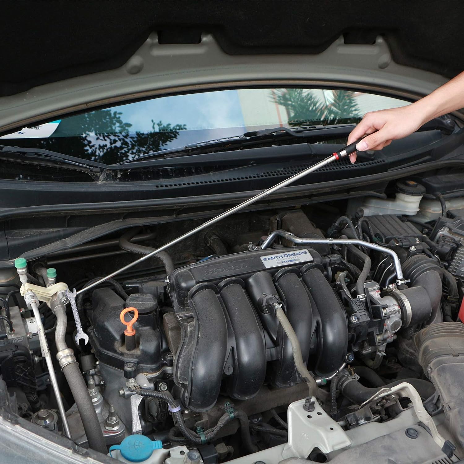 Магніт на телескопічному подовжувачі з підсвіткою ∙ Телескопічний магнітний маніпулятор з LED-підсвіткою - мініатюра 7