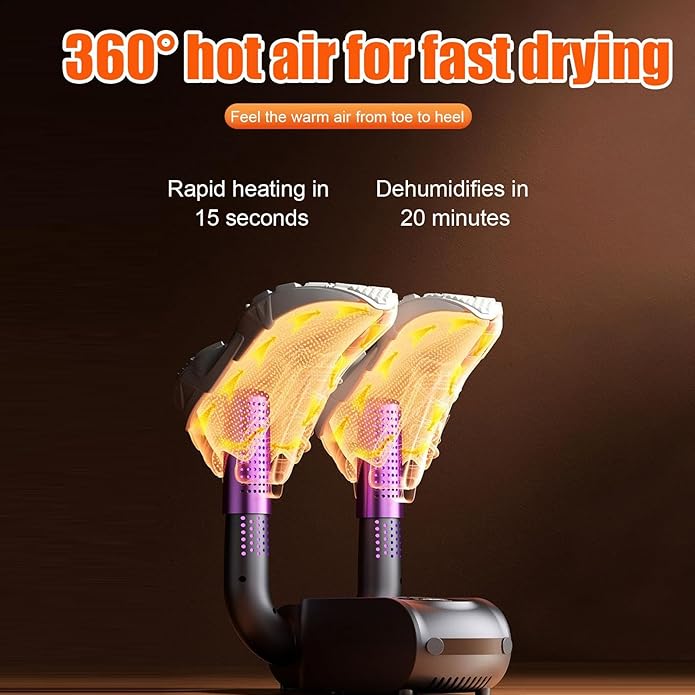 Універсальна електрична сушарка для взуття з таймером і підігрівом ∙ Багатофункціональна сушарка для взуття Shoe Dryer - мініатюра 2