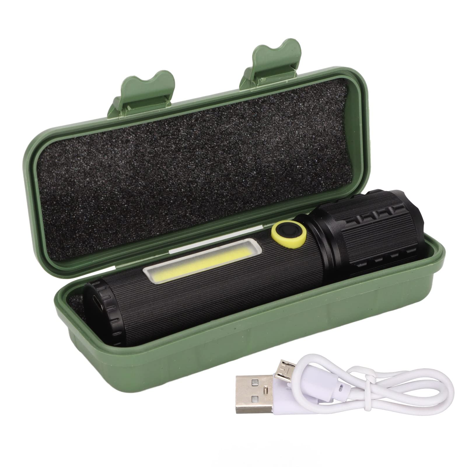 Ручний ліхтар із боковим підсвічуванням BL C63 COB+USB Charge ∙ Ліхтарик ручний BL-C63 COB із USB-зарядкою