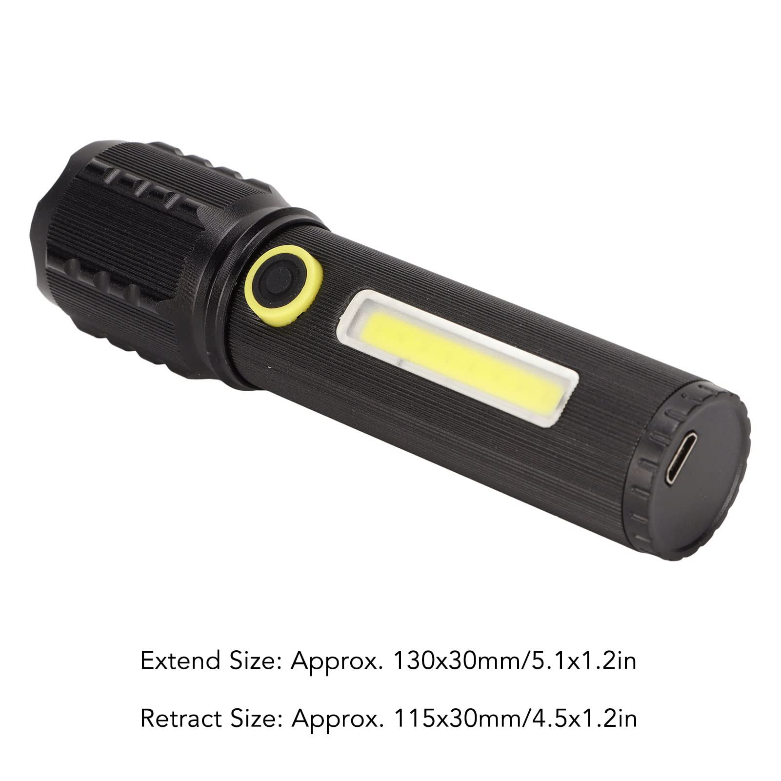 Ручний ліхтар із боковим підсвічуванням BL C63 COB+USB Charge ∙ Ліхтарик ручний BL-C63 COB із USB-зарядкою - мініатюра 6